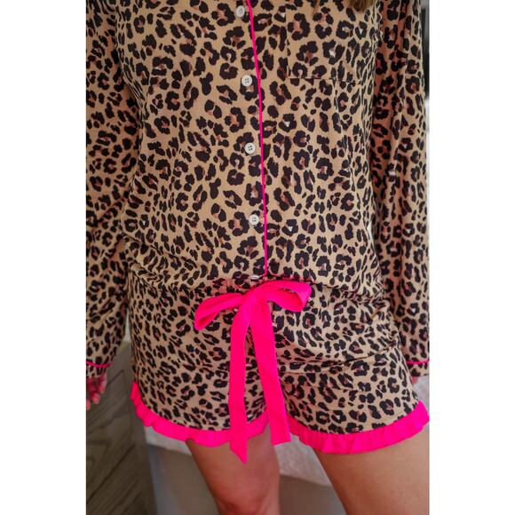 Jess Lea Prima Donna Leopard Ruffle Pajama Set - Picture 11 of 13